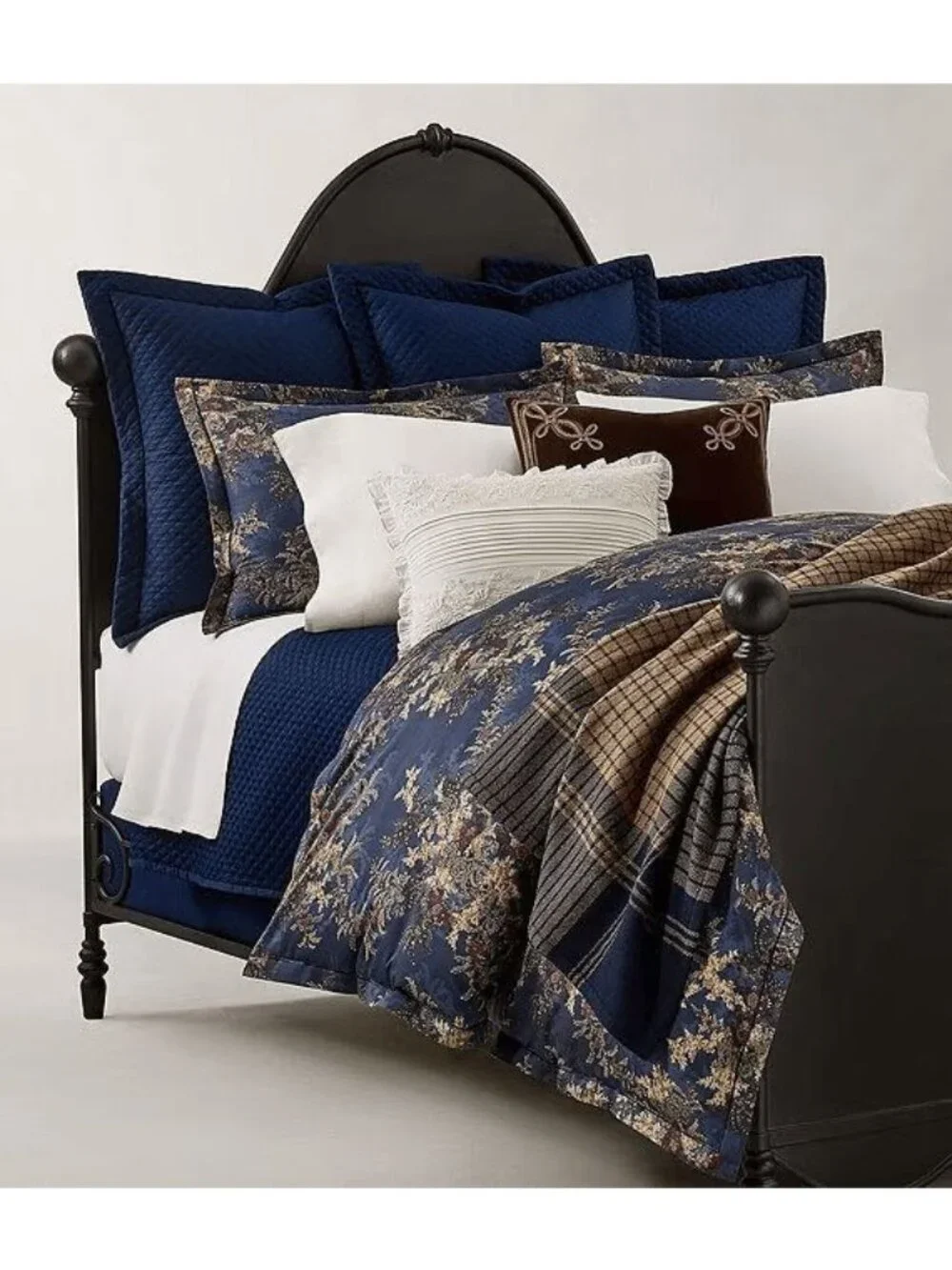 NWT Ralph Lauren Ludlow Collection Payge Duvet Cover Navy Size Full/Queen